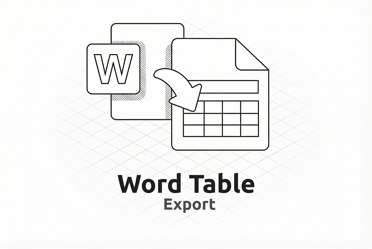 Word Document Table Export